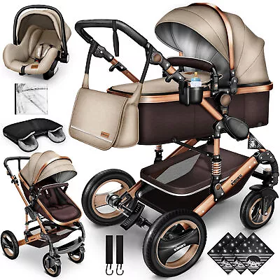 RETOURE 3 In 1 Combo Stroller Buggy Travel Buggy Incl. Car Baby Carrier Folding • £129.10