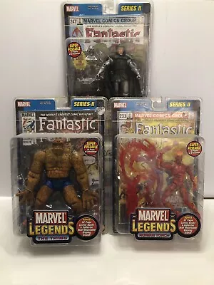 Marvel Legends Toybiz Doom Thing Human Torch Fantastic Four Rare Combo • $59.99