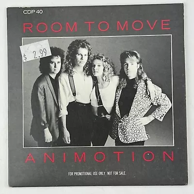 MEGA RARE 1988 PROMO CD! Animotion – Room To Move - Polydor – CDP 40 Maxi-Single • $38.95