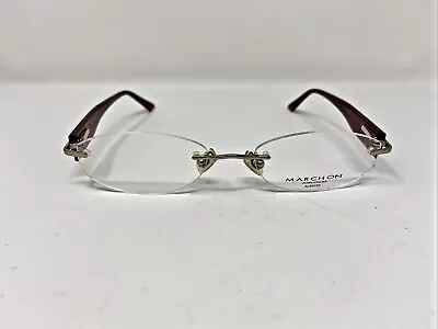 MARCHON Eyeglasses Frames AIRLOCK 2 AL800/55 057 50-18-135 Red Rimless J233 • $37