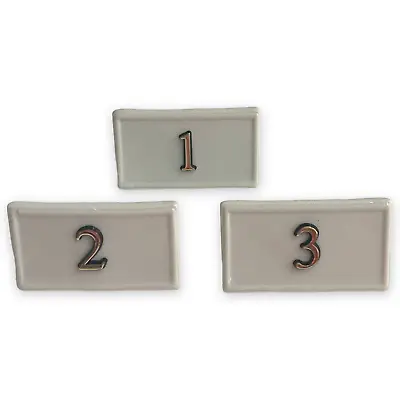 SHAFFORD PORCELAIN Place Cards Number Plates Wedding Buffet Dinner Vintage • $14.99