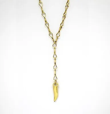 Necklace To Chain Yellow Gold 18k Pendant To Horn Good Luck Charm • £1525.86