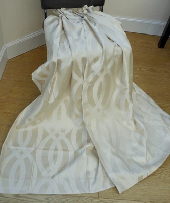 £34.99 • Buy Montgomery Cream/ Champagne / Soft Gold Jacquard Style Curtains