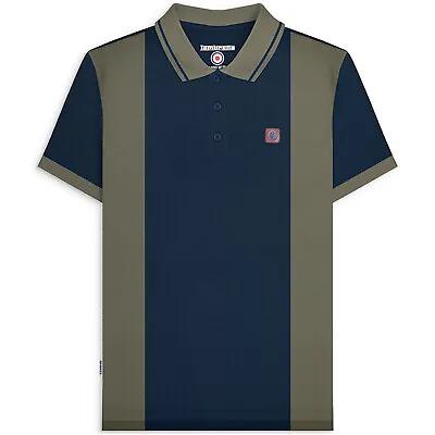 Lambretta Mens Polo Shirt Vintage Panel Polo Retro/Mod/Ska  Sizes M To 4XL • £21.99