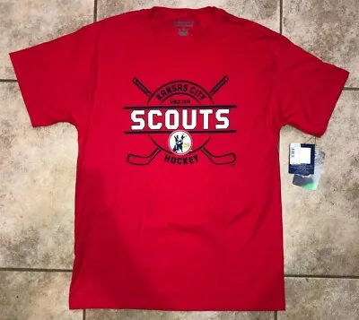 $33.32 • Buy Champion NHL Kansas City Scouts Hockey Shirt Red Mens Sz M NWT