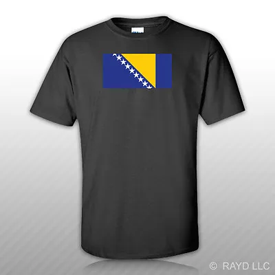 Bosnian And Herzegovinian Flag T-Shirt Tee Shirt Free Sticker Bosnia BIH • $15.99