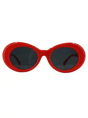 1960s Mod Style Red Oval Sunglasses • £15.99