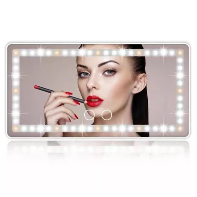 Car Makeup Mirror With LED Light 3-level Brightness AdjustableSuitable For Car • $12.49