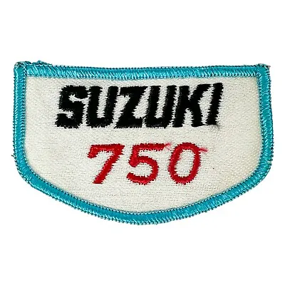$5.95 • Buy Vintage Suzuki 750 Motorcycle Embroidered Iron Sew Patch Coat Jacket Hat Vest