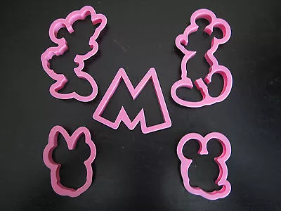 Mickey And Minnie Mouse Cookie Cutter Mold Cupcake Birthday Party Favor  • $9.99