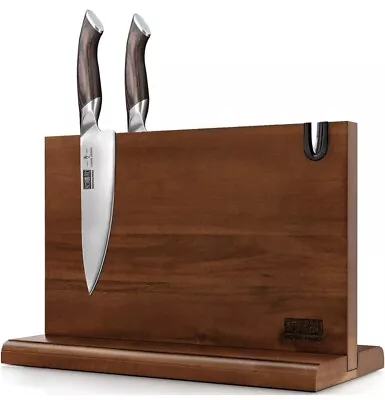 HOSHANHO Magnetic Knife Block 14 X 10 Inches Double Sided • $30