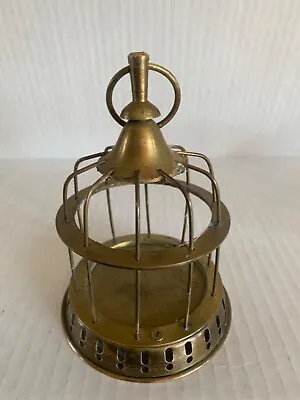 Vintage Brass Bird Cage Figurine Decor • $20