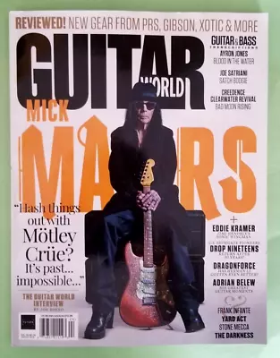 MICK MARS Guitar World Magazine APRIL 2024- Robin Trower Robbie Kreiger & More • $6.95