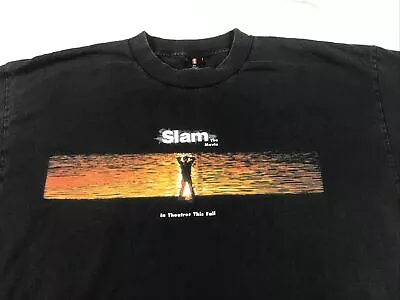 Slam The Movie Shirt Black Promo Vtg Tee Mobb Deep KRS-One ODB Coolio Big Pun XL • $124.99