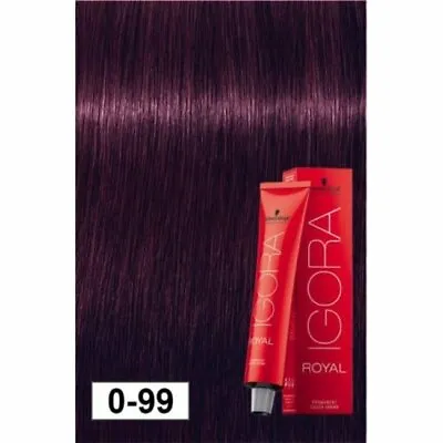 Schwarzkopf Igora Royal 0-99 Violet Concentrate Hair Colour 1 Tube New  • £7.25