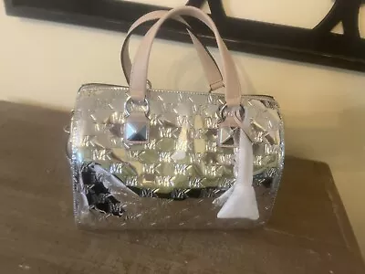 Michael Kors Handbag/ Grayson / Silver Patent Leather  • $175