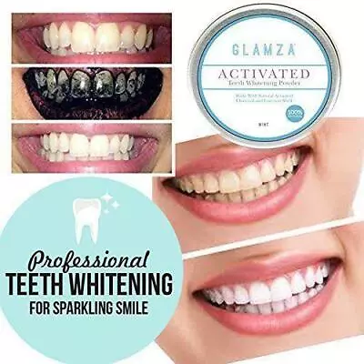 TEETH WHITENING CHARCOAL Charcoal Powder Paste Dental Care Stain Remover Safe • £5.24