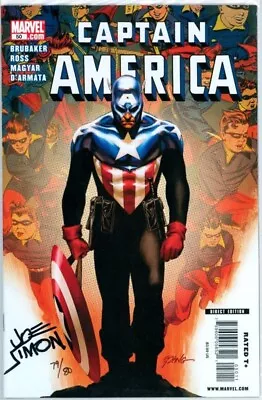 Captain America #50 Dynamic Forces Signed Joe Simon Creator Df Coa Ltd 80 Marvel • £129.95