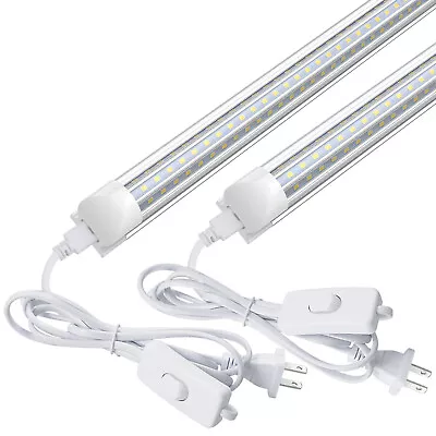 2FT T8 LED Tube Light Bulbs 28W Integrated LED Shop Light Fixture 5500K 6500K • $26.90