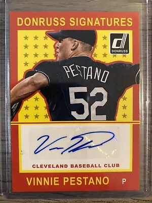 2014 Donruss Signatures #45 Vinnie Pestano Auto • $6.99