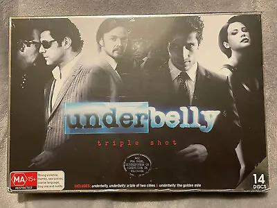 Underbelly Triple Shot DVD Set Tale Two Cities Golden Mile - PAL Region 4 - NEW • £49.99