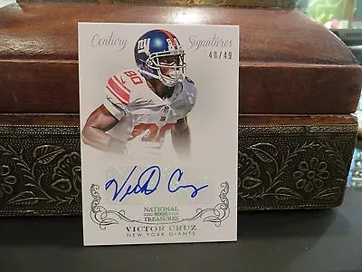 National Treasures Autograph Giants Auto Victor Cruz 40/49   2013 • $350