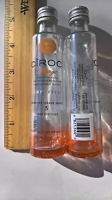 2 EMPTY CIROC Mango Flavor Infused Vodka 50ml Glass Liquor Bottles  • £3.62