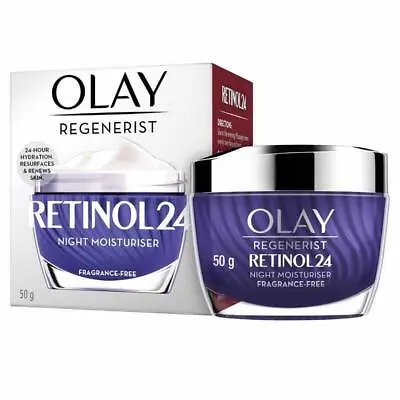 $30 • Buy Olay Regenerist Retinol 24 Night Moisturiser Fragrance Free 50g