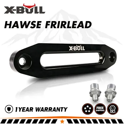 X-BULL 10  Aluminium Hawse Fairlead For Synthetic Rope Winch 9500-13000LBS Black • $24.90