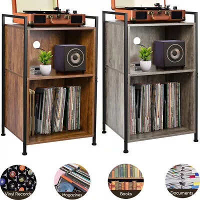 180LPs 3-Tier Vinyl Record Player Stand Storage Cabinet Turntable Stand - 80lbs • $98.82