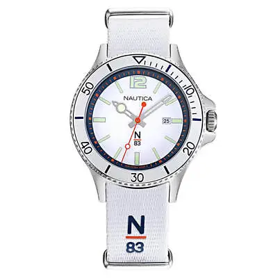 Nautica Men's Watch N-83 Accra Beach White NAPABS906 • £47.99