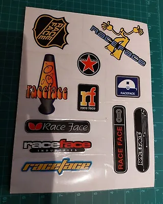 Vintage Race Face MTB Sticker Sheet Old School • $19.99