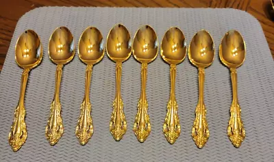 8 Vintage Community Gold Flatware ARTISTRY Coffee/tea Spoons • $15.99