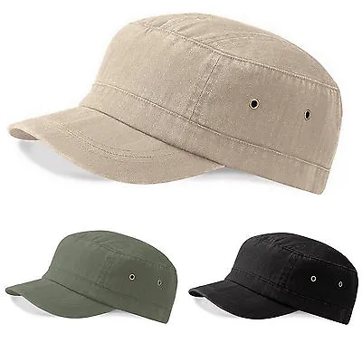 Urban Army Hat Baseball Cap Cotton Sun Hat Adjustable Beechfield Cadet/military • £8.65