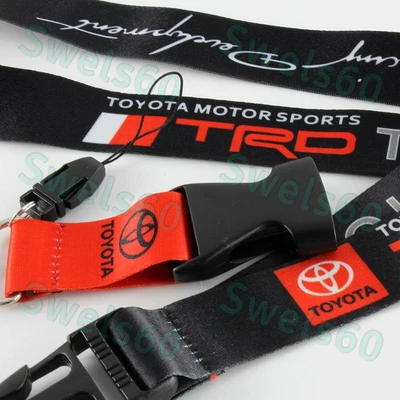 $6.32 • Buy Keychain Lanyard Quick Release Key Chain Strap For Toyota Supra JDM TRD Racing