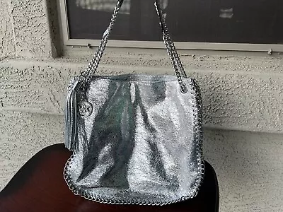 Michael Kors Metallic Silver Purse Chain Detail • $25