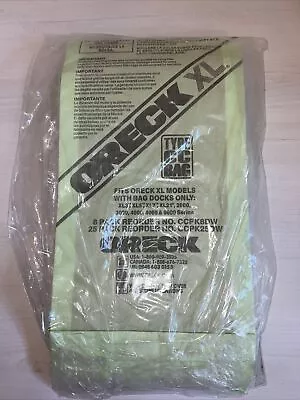 ORECK XL Type CC Vacuum Cleaner Bags Models W/Bag Docks Only Pack Of 8 NIP • $14.50