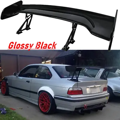 For 1994-1999 E36 M3 47  Rear Spoiler Racing GT-Style Trunk Wing Glossy Black • $149.21