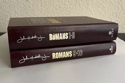 The MacArthur NT Commentary - Romans - 2 Hardback Volumes - VG - Free Shipping • $35.95