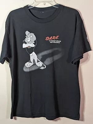 Rare 90s Vintage D.A.R.E To Resist Drugs Lion Mascot Houston Police HPD Large   • $50