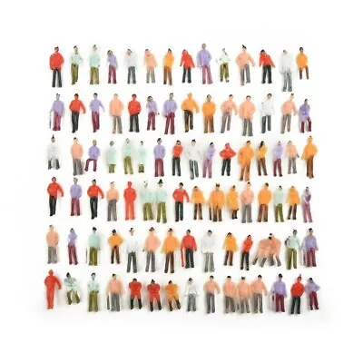 £5.39 • Buy 25/100 Pack 00 Gauge 1:75 Railway Train Mixed Painted People Figures Model UK
