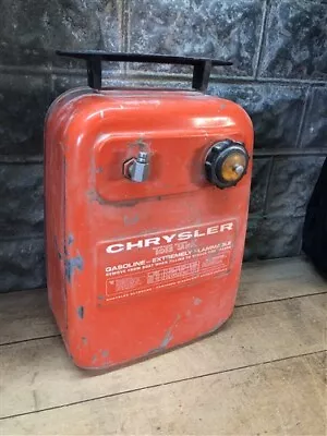 6 Gallon Chrysler Tote Tank Gasoline Gas Can Outboard Boat Motor Vintage D • $124