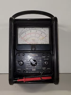 SIMPSON 260 Series 7P Volt-OHM-Milliammeter W/ Leads & Case • $89.99