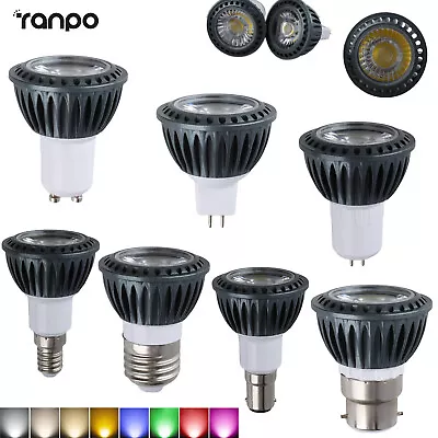 GU10 MR16 Dimmable LED COB Spotlight Bulbs AC 110V 220V DC12V 24V Gray Lamp 10W • $4.15