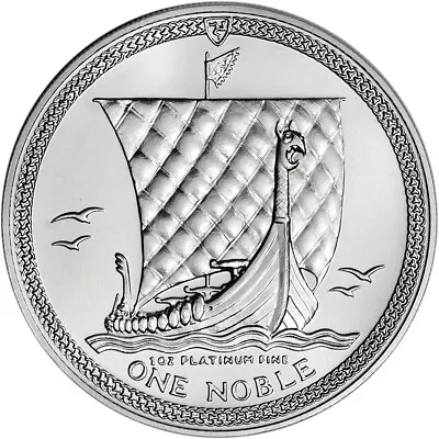 Isle Of Man Platinum (1 Oz)  Noble - BU - Random Date • $1060.49