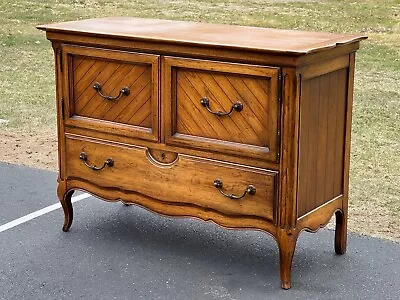 Vintage French Provincial Style Oak Buffet Server • $425