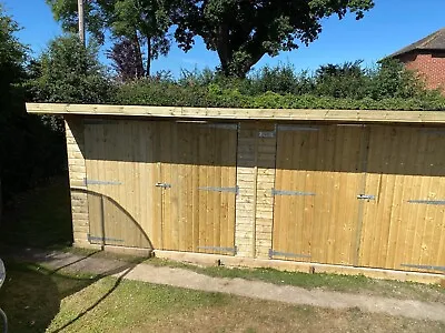 12ft X 24ft Heavy Duty Wooden Garage Timber Workshop Shed Summerhouse 25mm T&G • £2500