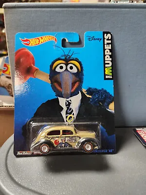 Hot Wheels Disney The Muppets FAT FENDERED '40 Gonzo Real Riders NIP • $9.99