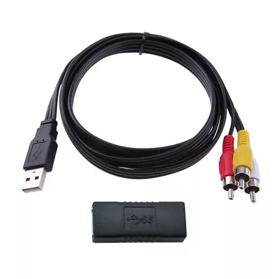 RCA To USB Audio/Video A/V Camcorder Adapter Cable For TV/Mac/PC + USB 3.0 • $11.45