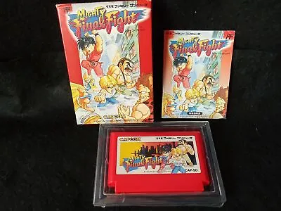 Mighty Final Fight Nintendo Famicom NES CartridgeManual Boxed Set Tested-g0130- • $185